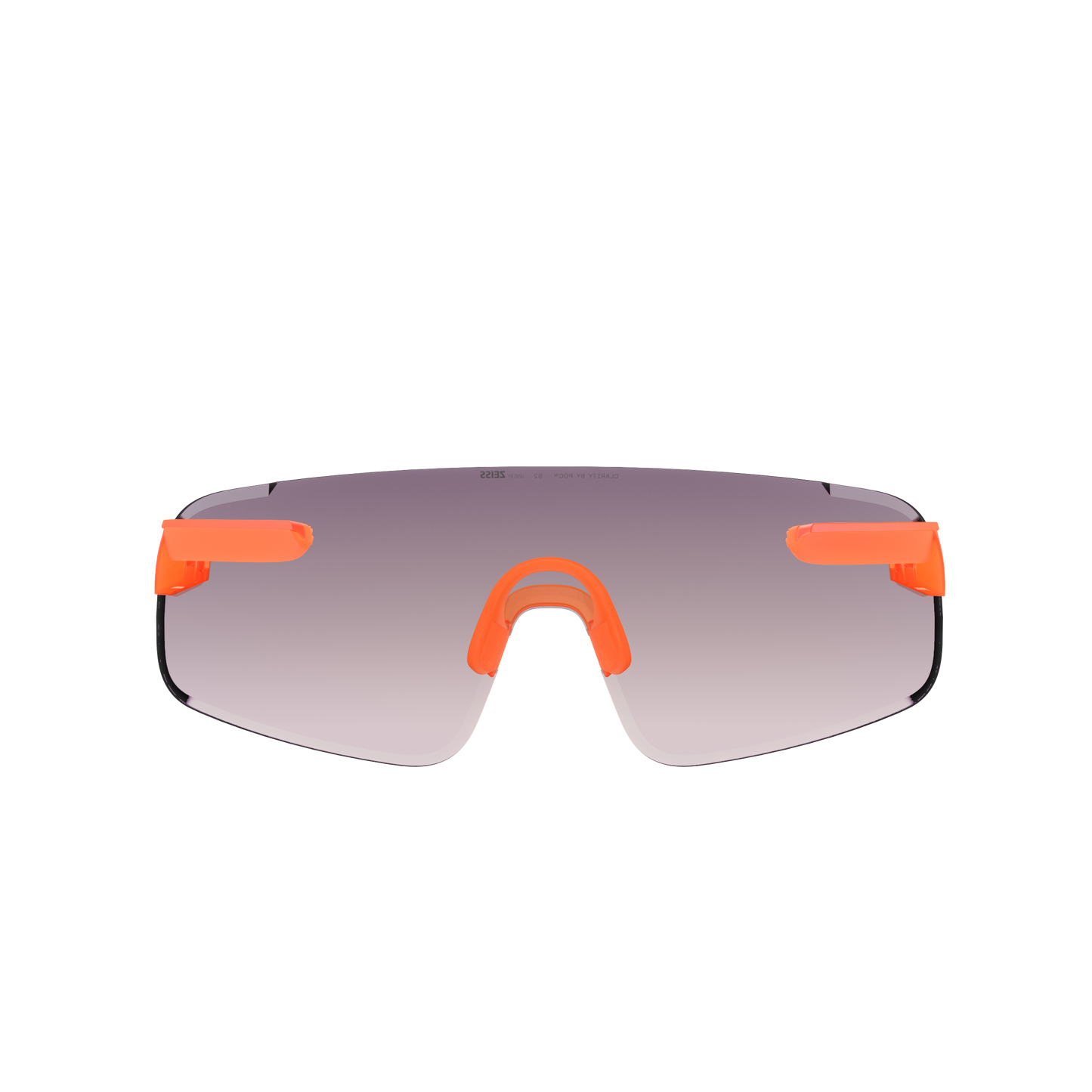 Lunettes POC ELICIT TORIC Orange Fluo Translucide Verre Clarity Road Partly Sunny Gold