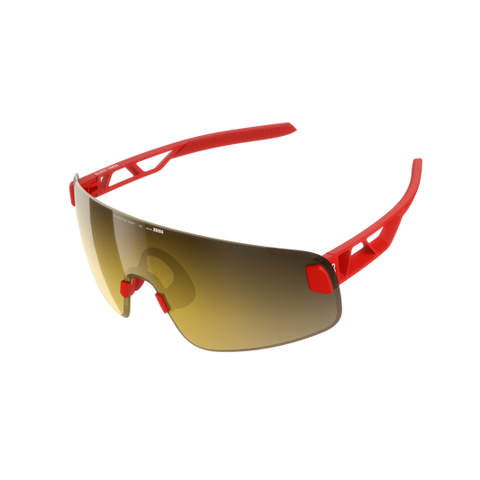Lunettes POC ELICIT TORIC Rouge Verre Clarity Road Partly Sunny Gold