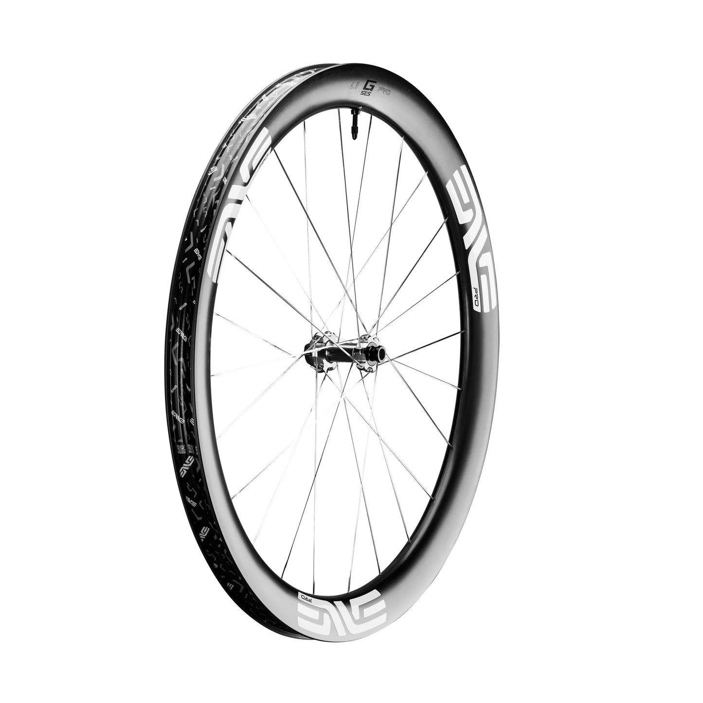 Roue Avant ENVE G SES 4.5 PRO Tubeless Ready (Center Lock) Noir/Blanc