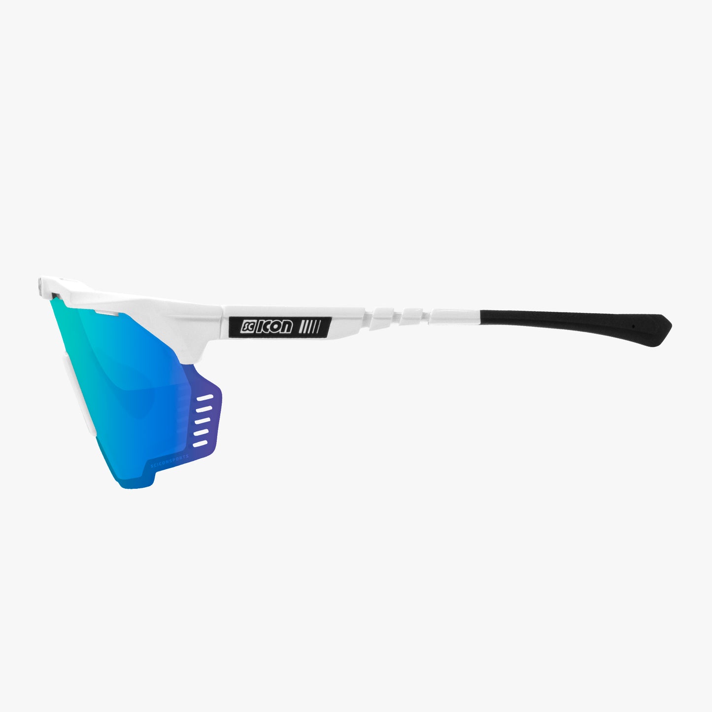 Lunettes SCICON AEROSHADE KUNKEN Blanc Multimirror Bleu
