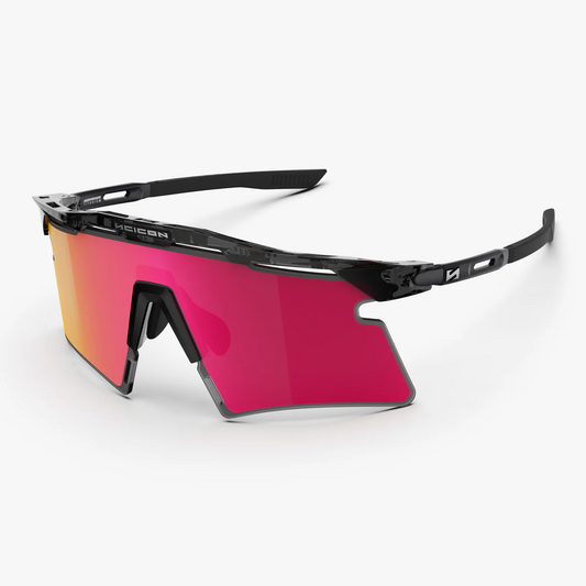 Lunettes SCICON AEROSHADE 2.0 TITANIUM Noir Crystal Gloss Verre Multimirror Sunburts + Pink