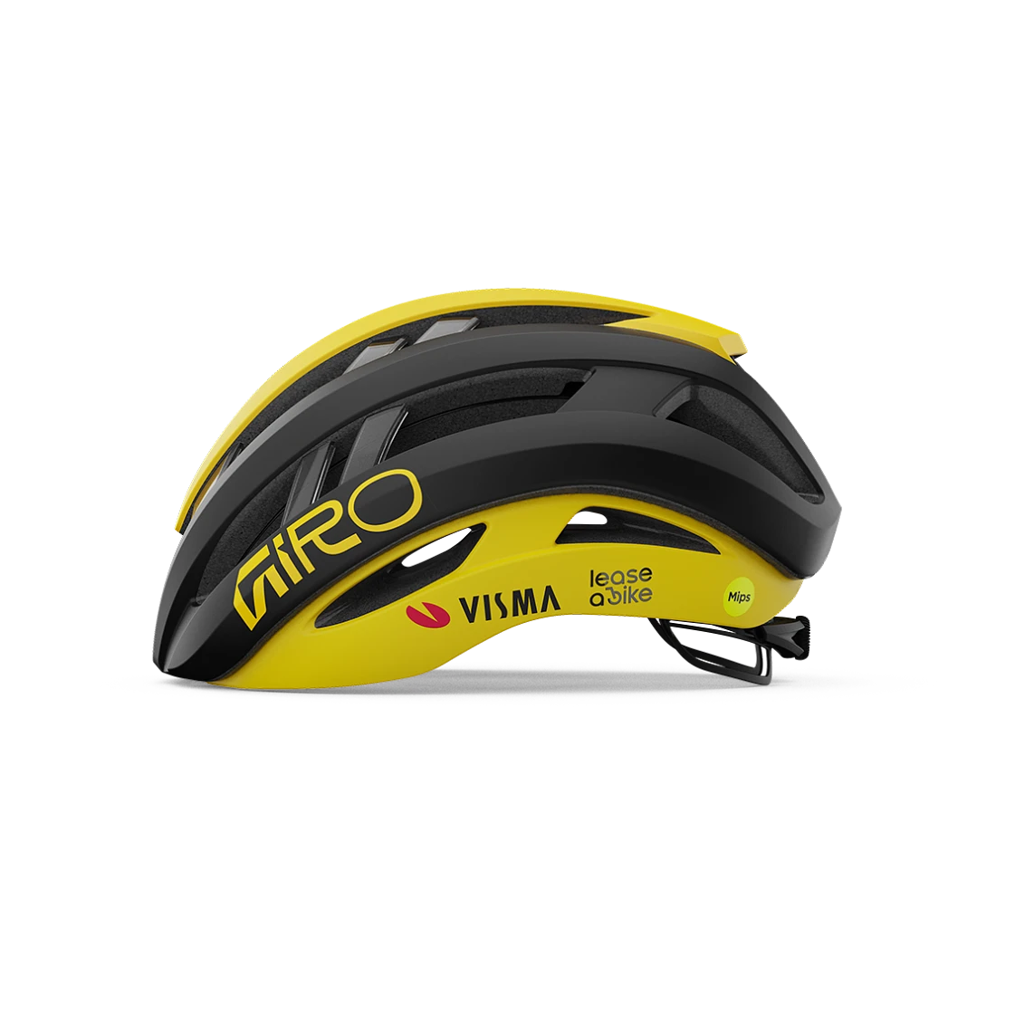 Casque Route GIRO ARIES MIPS SPHERICAL VISMA LEASE A BIKE Noir/Jaune