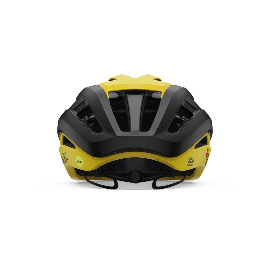 Casque Route GIRO ARIES MIPS SPHERICAL VISMA LEASE A BIKE Noir/Jaune