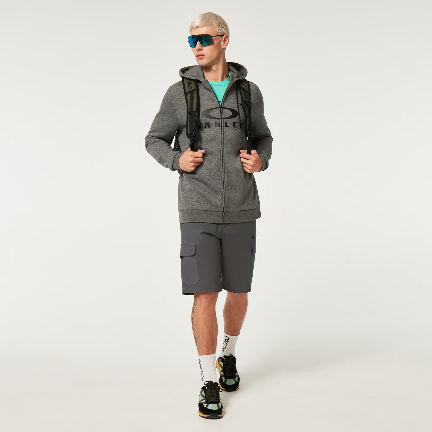 Sweat à Capuche OAKLEY BARK FZ HOODIE 2.0 New Athletic Grey