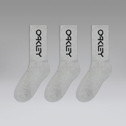 Chaussettes OAKLEY B1B SOCKS 2.0 Gris (x3 paires)