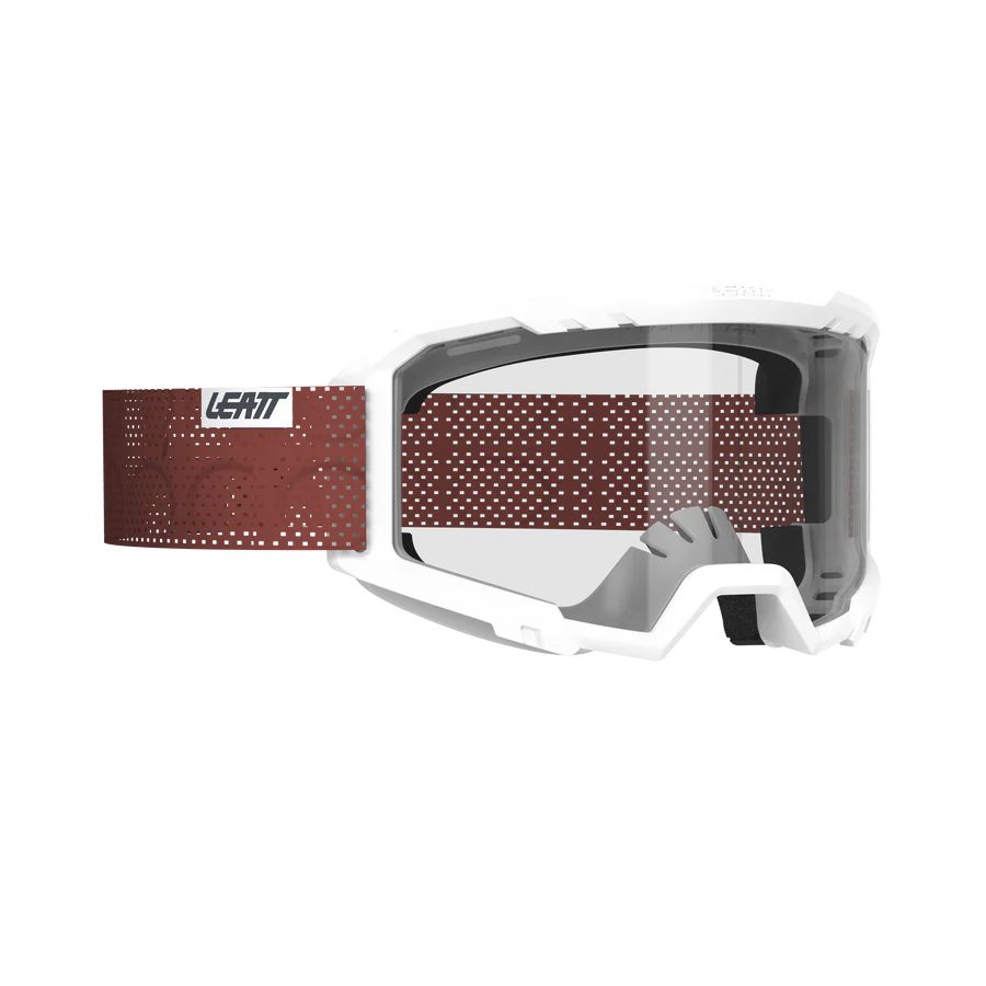 Masque LEATT VIZION 2.0 MTB Blanc Écran Transparent