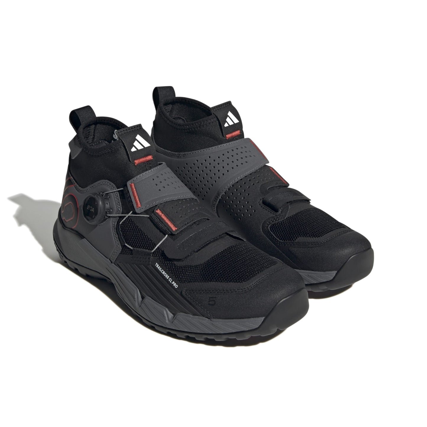 Chaussures VTT ADIDAS FIVE TEN TRAILCROSS PRO CLIP-IN Gris/Noir/Rouge