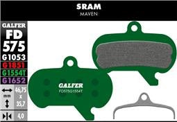 Plaquettes Semi-Métalliques GALFER PRO Sram Maven