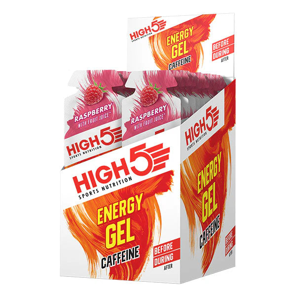 Gel Énergétique HIGH5 ENERGY GEL Caffeinen (40g) Framboise