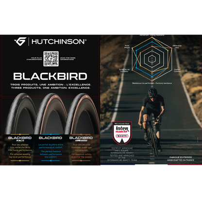 Pneu HUTCHINSON BLACKBIRD 700c TubeType Noir