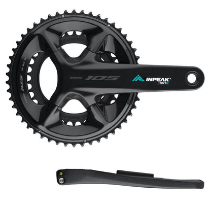 Pédalier Capteur de Puissance INPEAK POWERCRANK-E TWIN2 LR Shimano 105 R7100