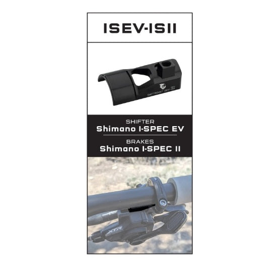 Adaptateur de Fixation WOLF TOOTH ShiftMount ISEV-ISII Shimano I-SPEC EV Shifter > Frein Shimano I-SPEC II