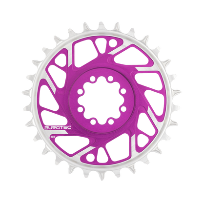 Plateau Mono BURGTEC THICK THIN 12V BOOST Direct Mount  8 Vis T-Type Narrow Wide Offset 3mm Violet