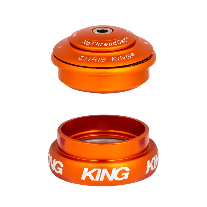 Jeu de Direction Semi-Intégré / Externe CHRIS KING INSET i8 1"1/8-1"1/4 ZS44/EC44 Orange