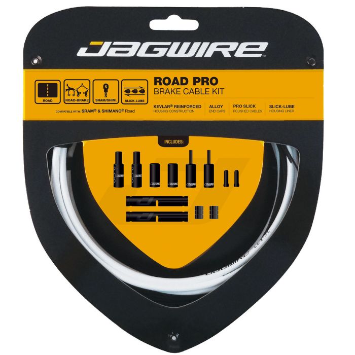 Kit de Câbles et Gaines de Frein JAGWIRE ROAD PRO Blanc