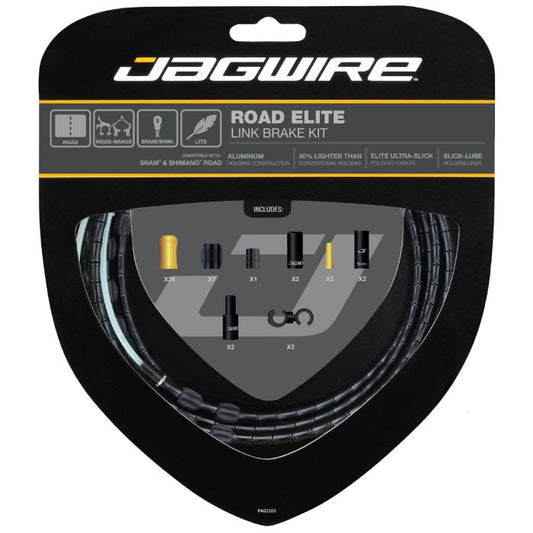 Kit de Câbles et Gaines de Frein JAGWIRE ROAD ELITE LINK Noir