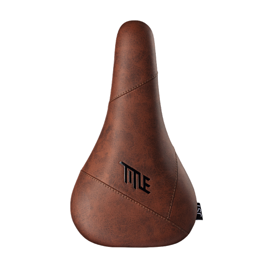 Selle Title JS1 marron, vue de dessus
