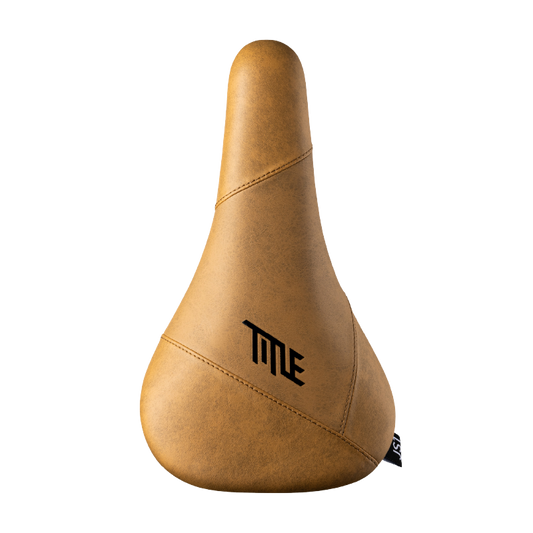 Selle Title JS1 marron clair, vue de dessus