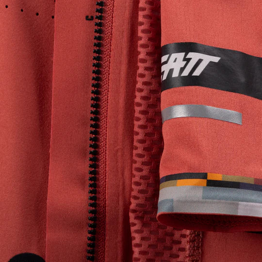 Maillot LEATT MTB ENDURANCE 5.0 CARGO Femme Manches Courtes Rouge