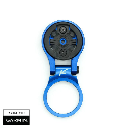 Support de Potence pour GPS Garmin K-EDGE MTB Ajustable Bleu