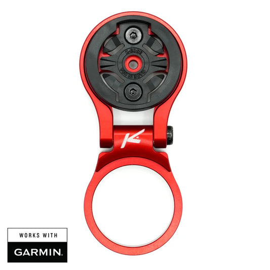 Support de Potence pour GPS Garmin K-EDGE MTB Ajustable Rouge