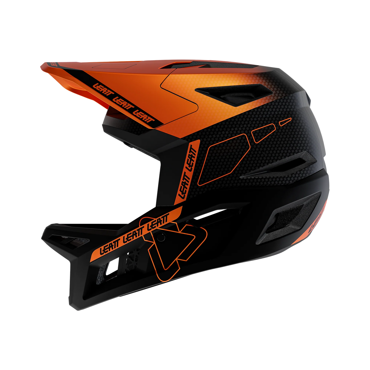 Casque VTT LEATT MTB GRAVITY 6.0 CARBON Glow Noir/Orange