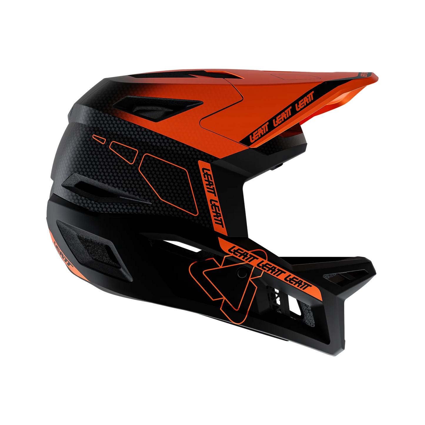 Casque VTT LEATT MTB GRAVITY 6.0 CARBON Glow Noir/Orange