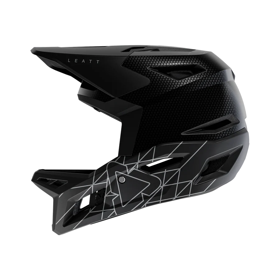 Casque VTT LEATT MTB GRAVITY 6.0 CARBON Stealth Noir/Gris