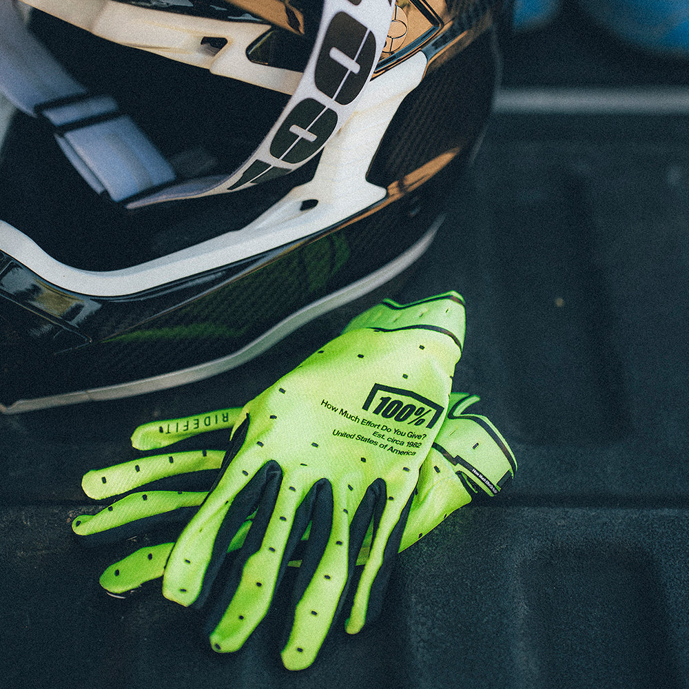 Gants 100% RIDEFIT Jaune