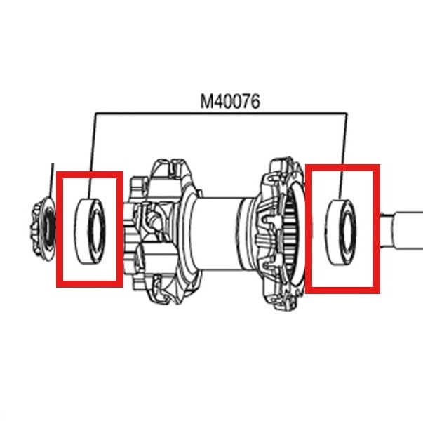 Kit 2 Roulements Moyeu MAVIC 6903
