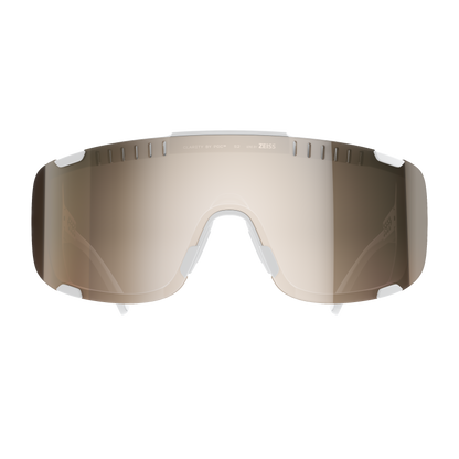 Lunettes POC DEVOUR MID Blanc Verre Clarity Trail Partly Sunny Silver