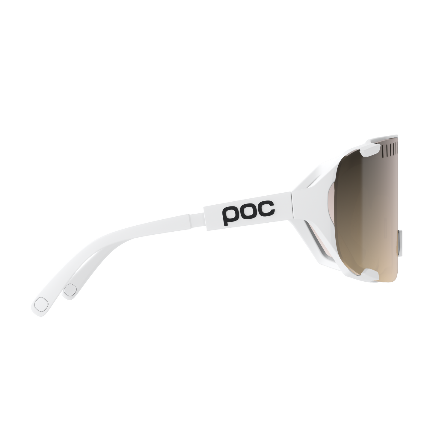 Lunettes POC DEVOUR MID Blanc Verre Clarity Trail Partly Sunny Silver