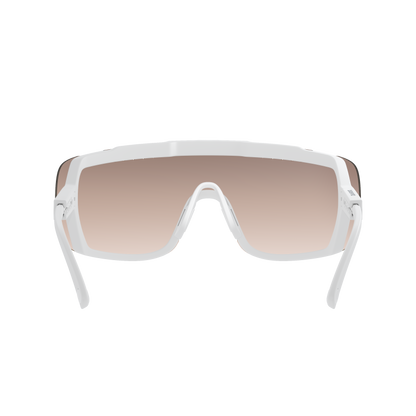 Lunettes POC DEVOUR MID Blanc Verre Clarity Trail Partly Sunny Silver