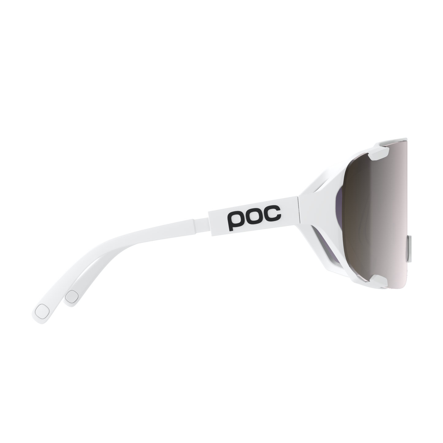 Lunettes POC DEVOUR MID Blanc Verre Clarity Road Sunny Silver