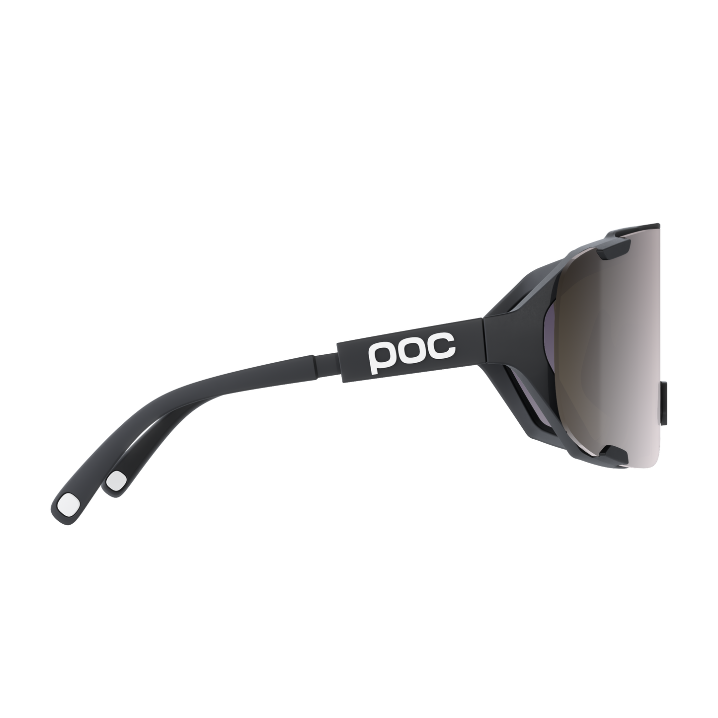 Lunettes POC DEVOUR MID + Noir Verre Clarity Road Sunny Silver