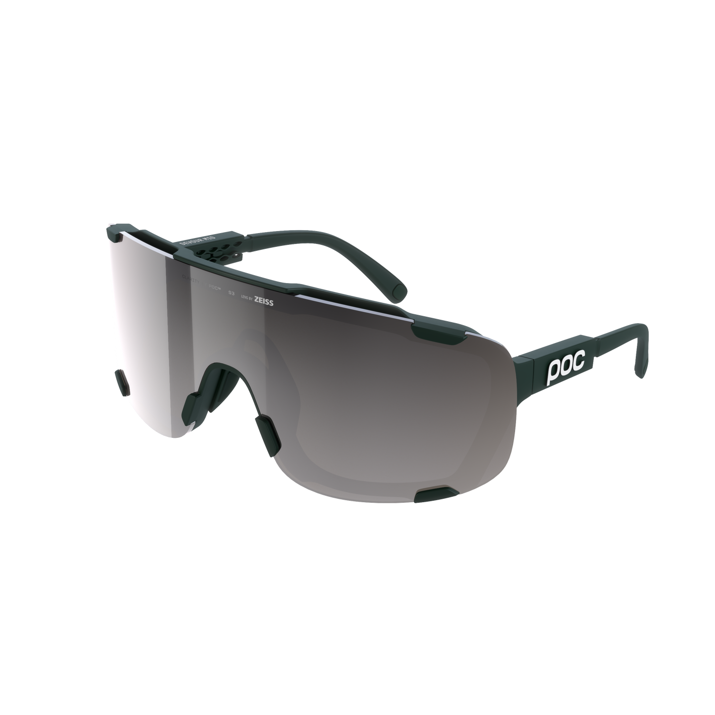 Lunettes POC DEVOUR MID Kaki Verre Clarity Road /Sunny Silver