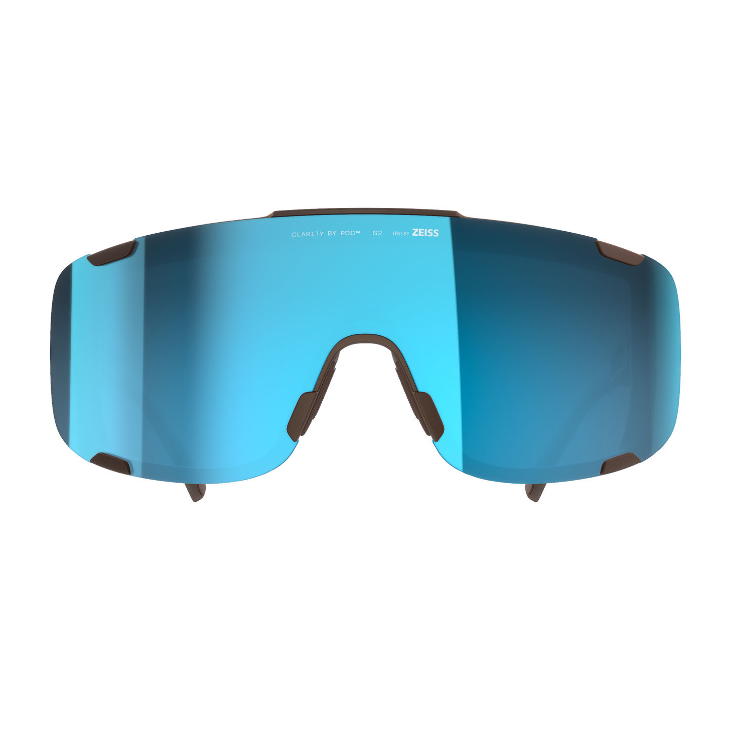 Lunettes POC DEVOUR MID Marron Verre Clarity Universal Sunny Turquoise