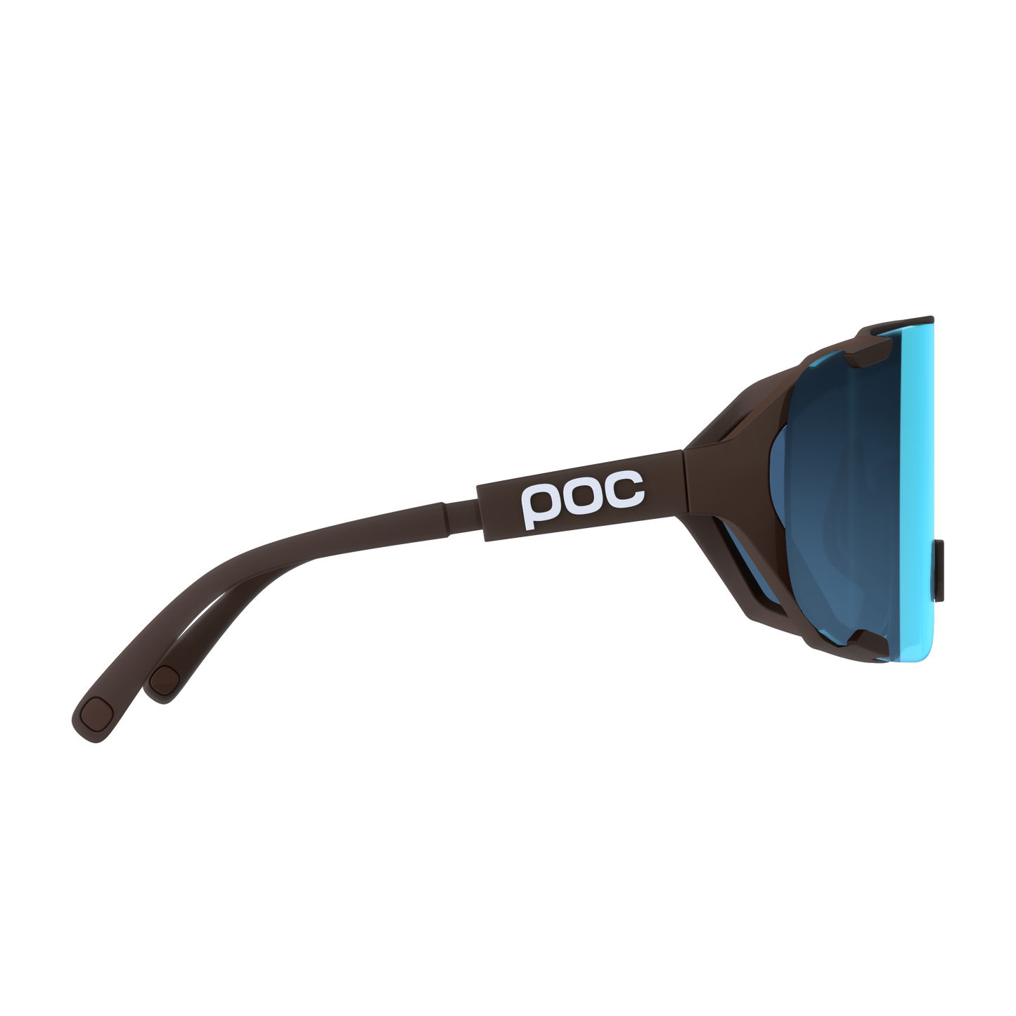 Lunettes POC DEVOUR MID Marron Verre Clarity Universal Sunny Turquoise