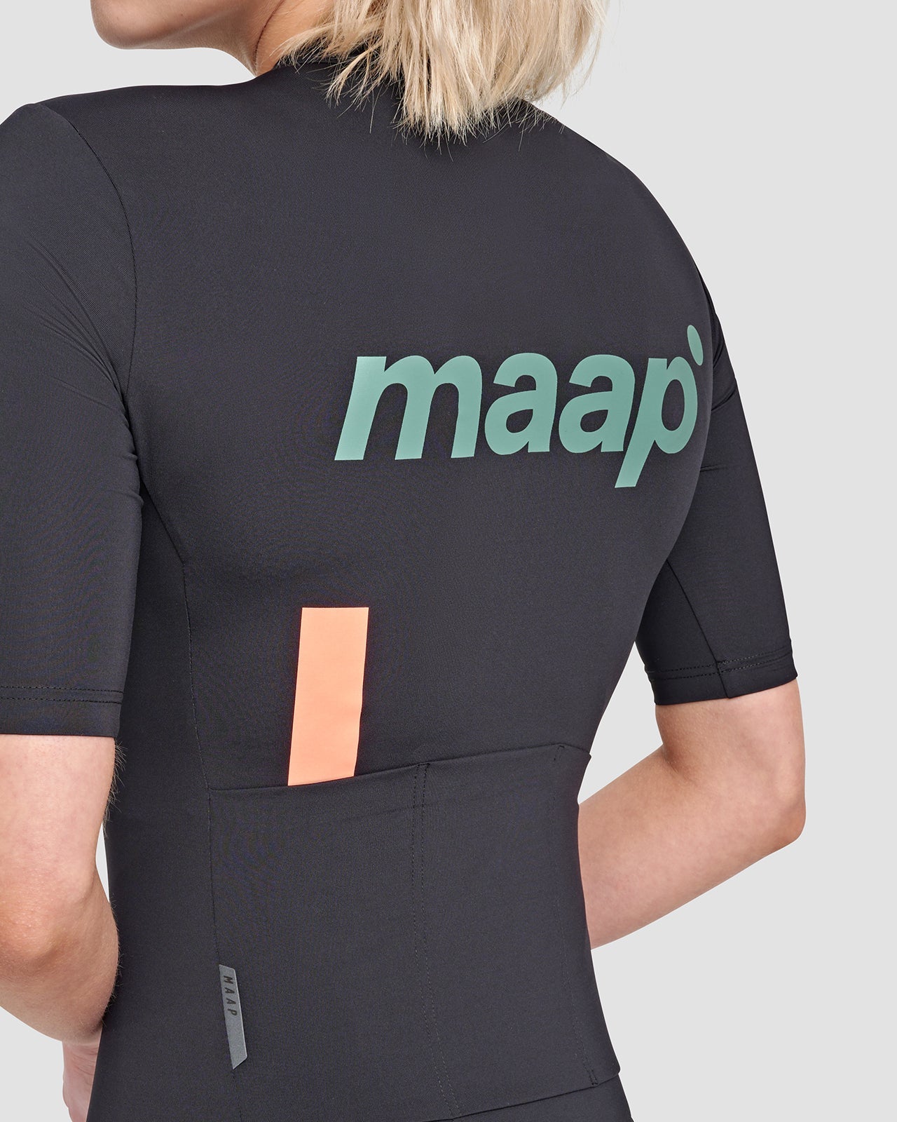 Maillot MAAP TRAINING Femme Manches Courtes Noir