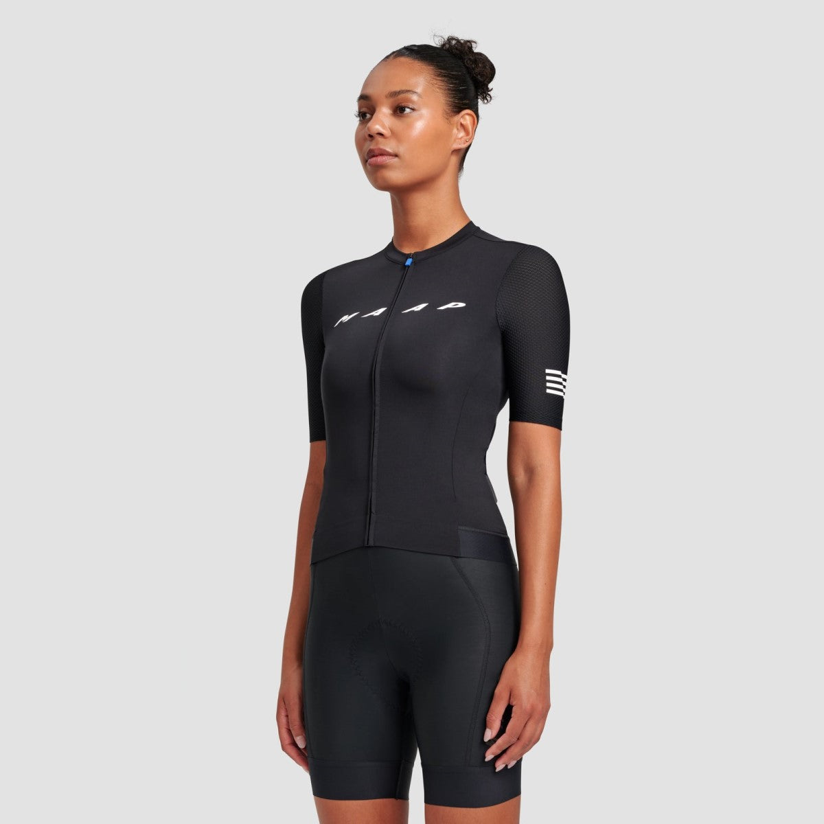 Maillot MAAP EVADE PRO BASE 2.0 Femme Manches Courtes Noir