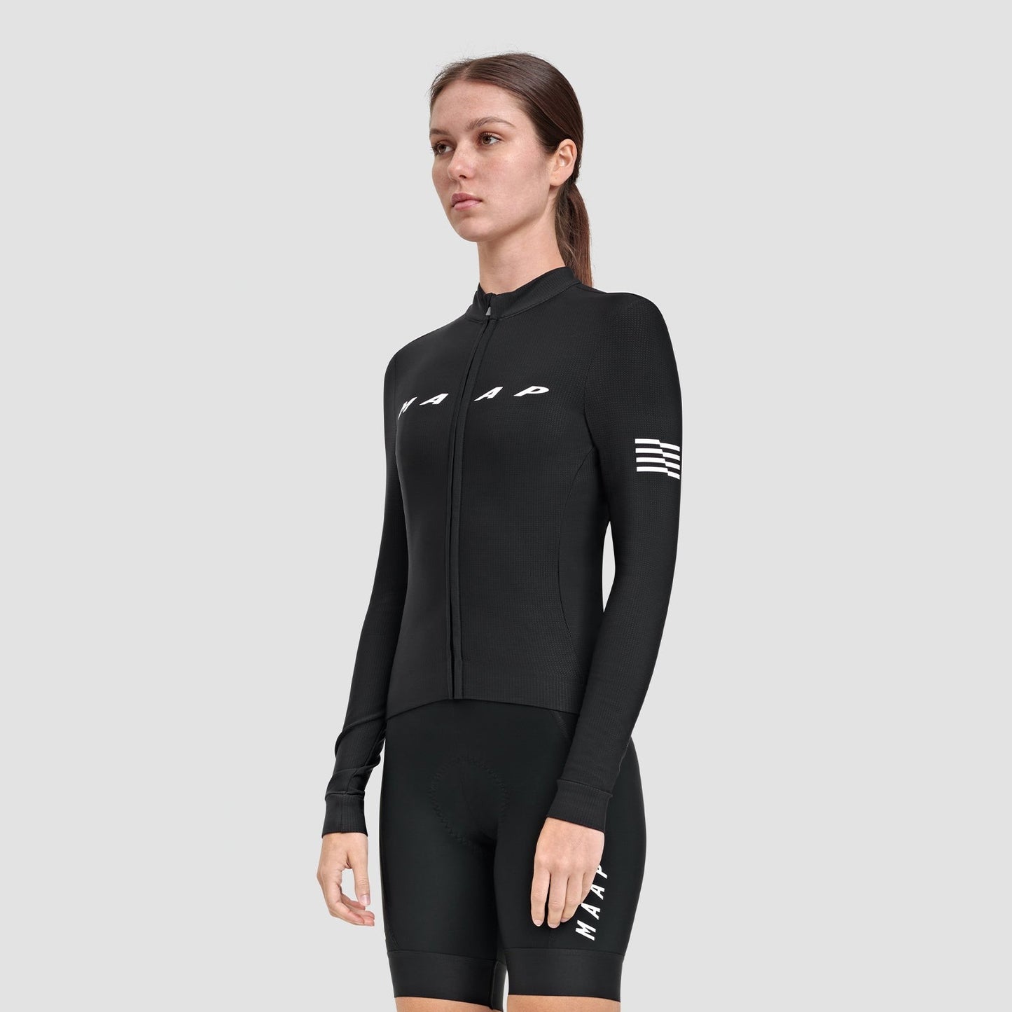 Maillot MAAP EVADE THERMAL LS 2.0 Femme Manches Longues Noir