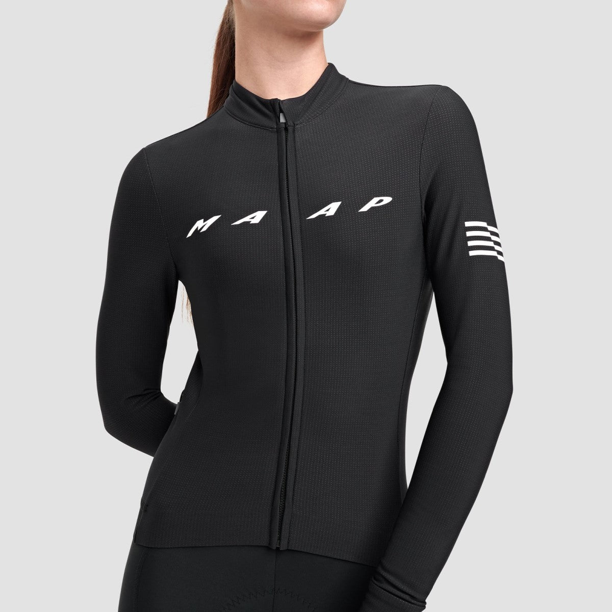 Maillot MAAP EVADE THERMAL LS 2.0 Femme Manches Longues Noir