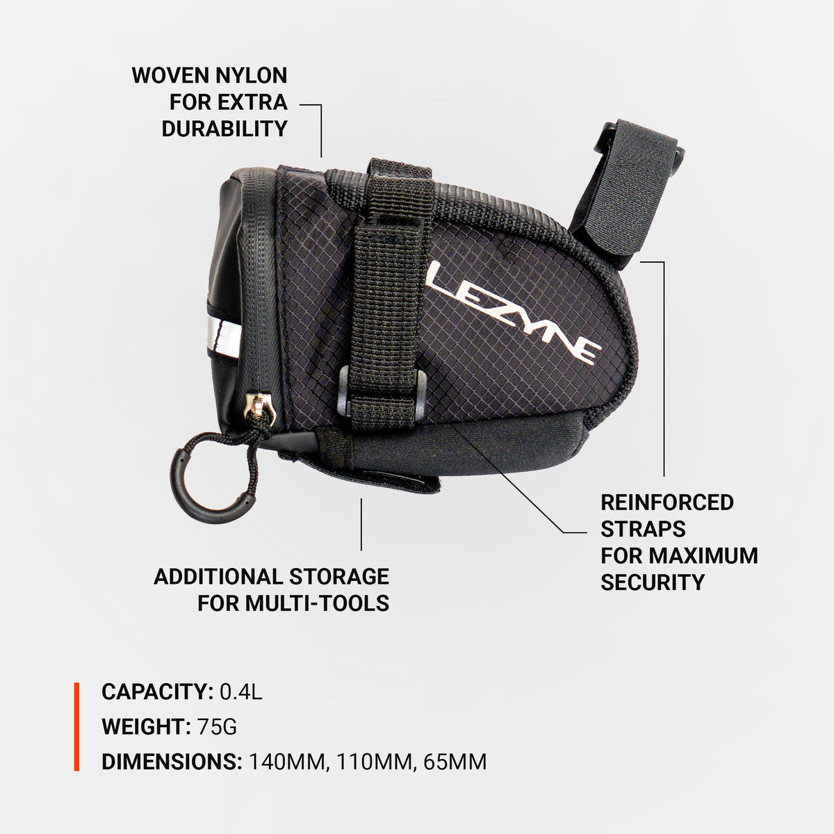 Sacoche de Selle LEZYNE Caddy Noir