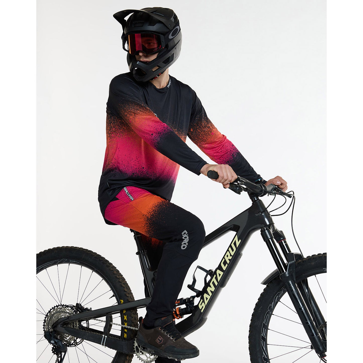 Pantalon DHARCO GRAVITY BLACK SNAKE Noir/Orange