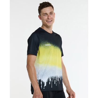 Maillot DHARCO ACID RAIN Manches Courtes Noir/Jaune