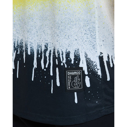 Maillot DHARCO ACID RAIN Manches Courtes Noir/Jaune