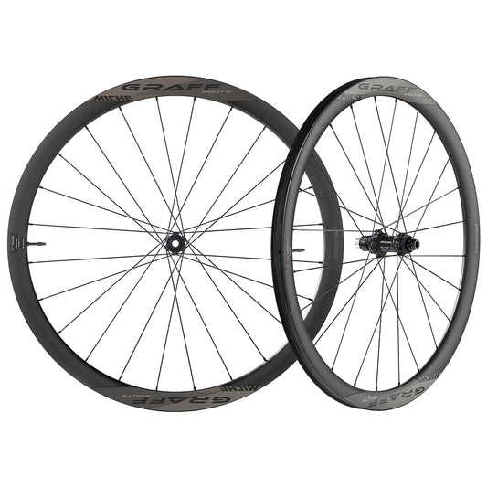 Paire de Roues MICHE GRAFF CARBONE DISC Tubeless Ready (Center Lock)