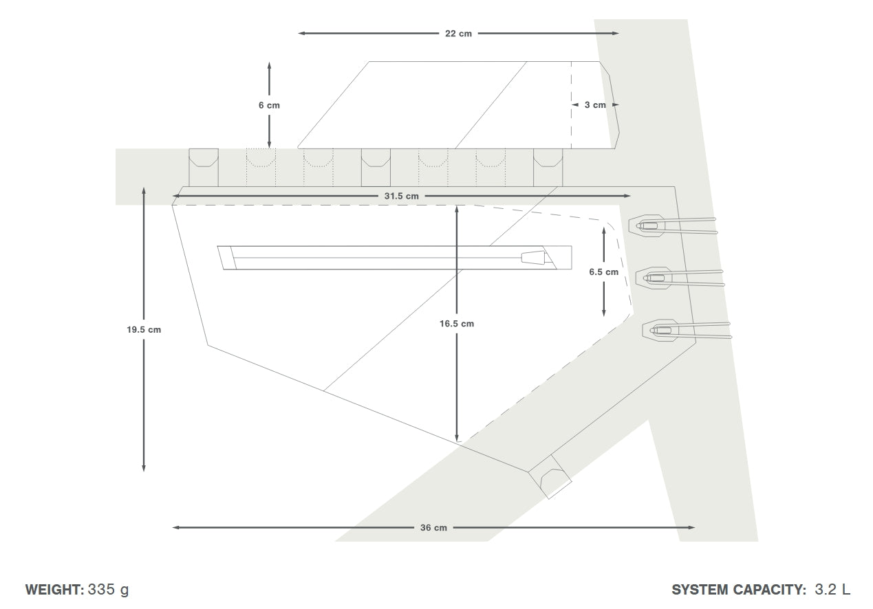 Pack de Sacoches de Cadre APIDURA AERO SYSTEM Noir
