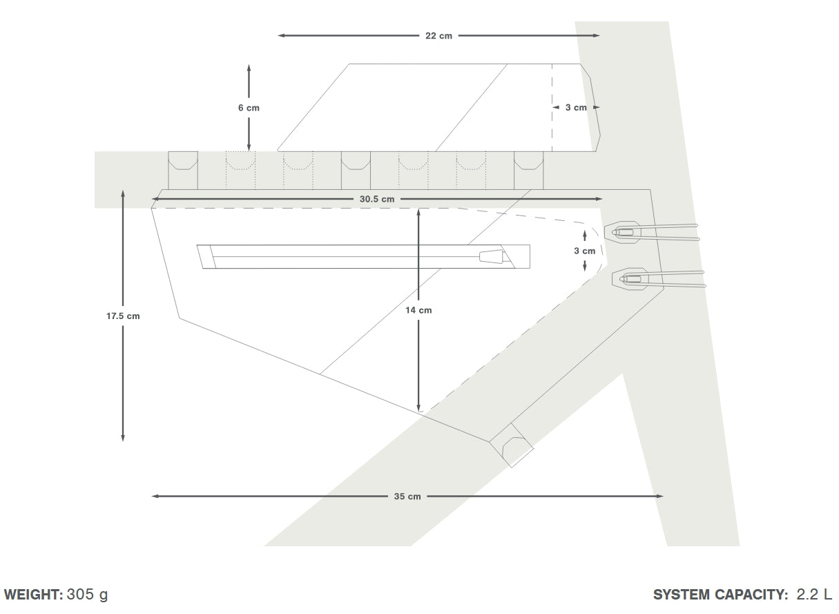 Pack de Sacoches de Cadre APIDURA AERO SYSTEM Noir