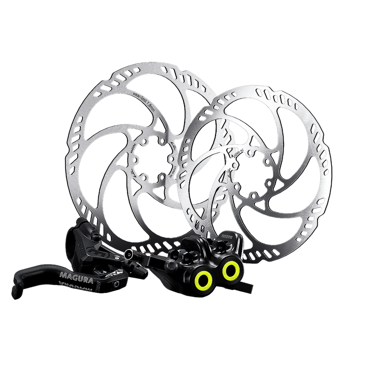 Paire de Freins MAGURA MT5 PRO Avec Disques Storm HC 203/180mm